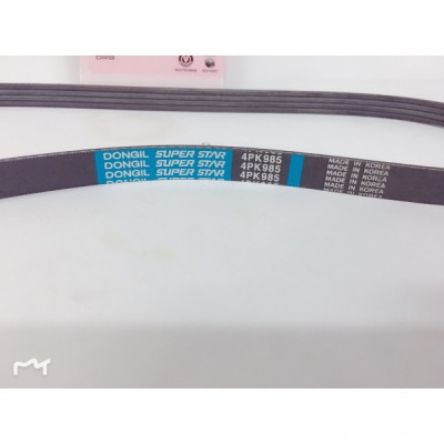 Ремінь ГУРу та кондиціонера 4PK985 Chery QQ DONGIL