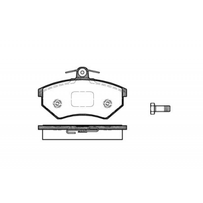 Колодки тормозные передние с ушком Chery Amulet ROADHОUSE