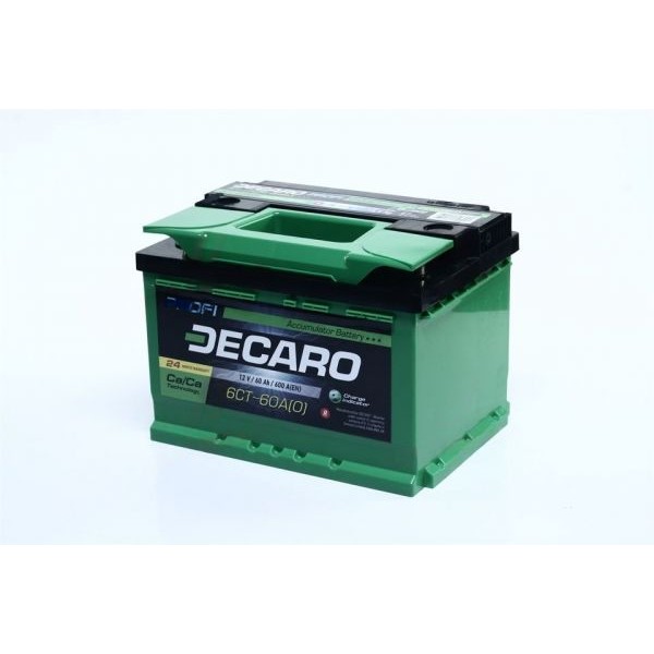 Акумулятор 60Ah-12v DECARO PROFI (242x175x175),R,EN600 R+правийyes