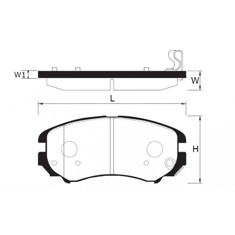 Колодки тормозные передние Chery Kimo Jaggi Beat Uni-Brakes S21-3501080