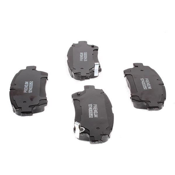 Колодки тормозные передние PREMIUM Byd G3 10375093-00